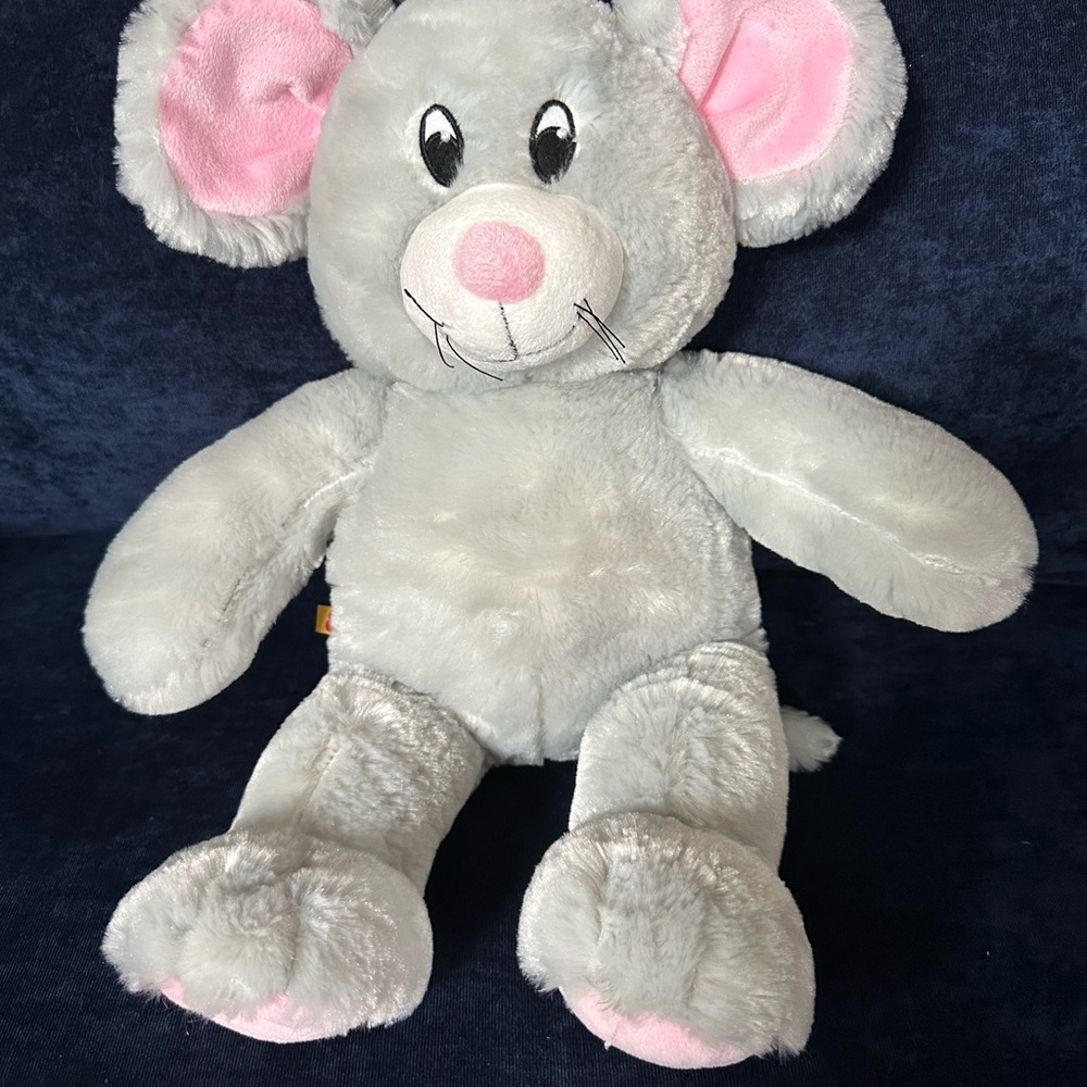 Build-A-Bear Gray and Pink Plush Mouse
